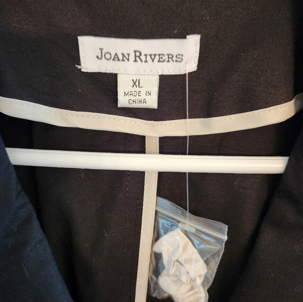 NWT JOAN RIVERS Black Blazer with Gold Buttons SIZE XL - Picture 4 of 6
